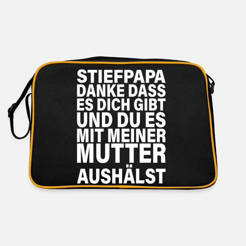 Danke Dass Du Es Mit Meiner Mutter Aushältst Papa Retro Tasche