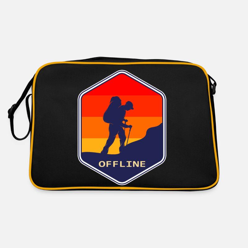 Hiking, climbing, climb, walking, mountain, hike, Retro Tasche