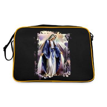 Holly Mary Maria Madonna Mariana Jungfrau Maria - Retro Tasche - Schwarz/Gold - Hinten