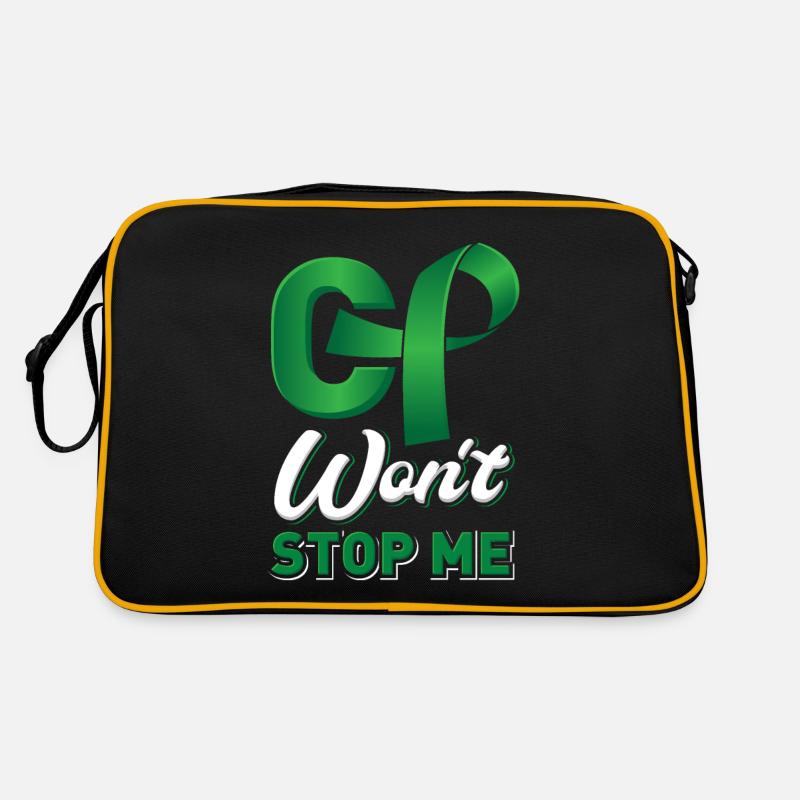 CP Won t Stop Me Cerebral Palsy Awareness - Retro Bag - black/gold