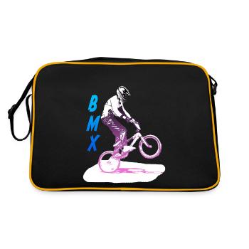 bmx - Retro Tasche - Schwarz/Gold - Hinten