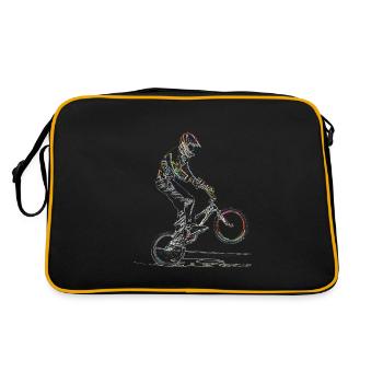 bmx - Retro Tasche - Schwarz/Gold - Hinten