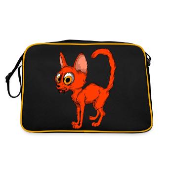 Chats drôles 11 - Sac Retro - noir/or - Dos