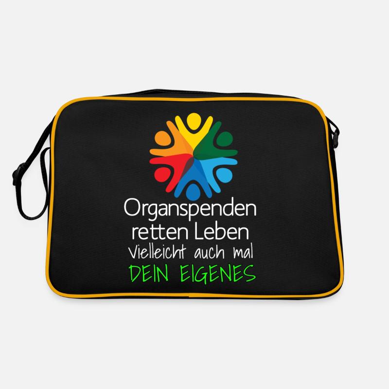 Organspenden retten Leben 23 Retro Tasche