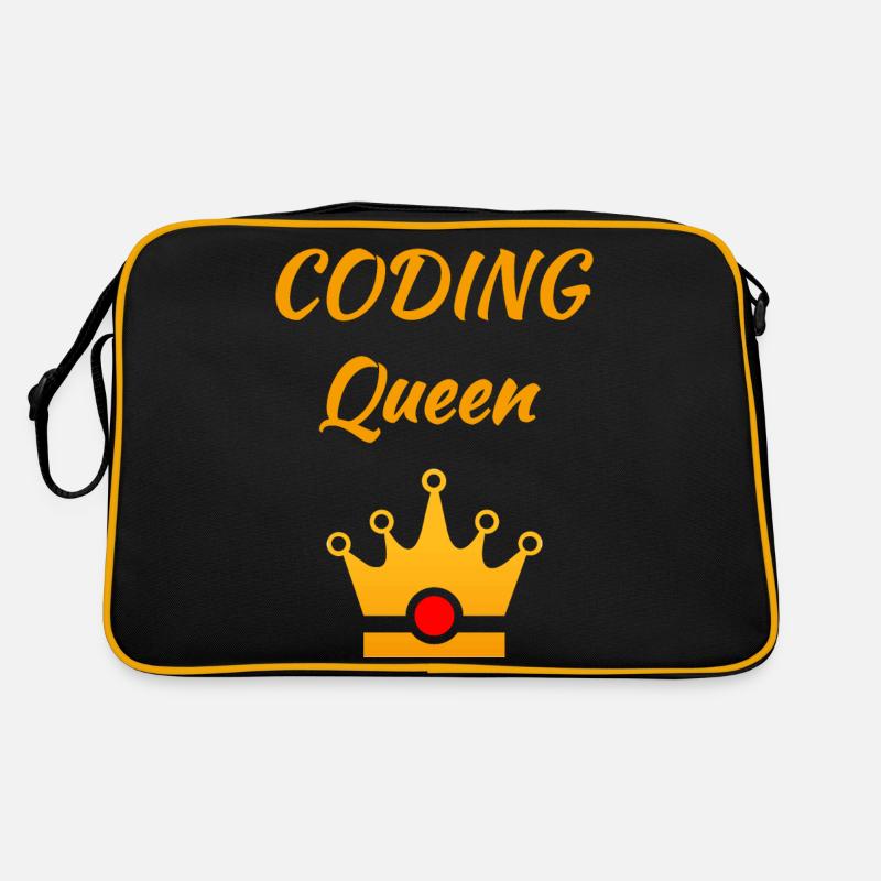 Coding Queen reine programmeur femme software Sac Retro