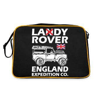 Drôle d’expédition Lady Rover en Angleterre - Sac Retro - noir/or - Dos