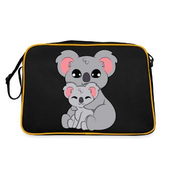 Étreinte d’ours koala - Sac Retro - noir/or - Dos