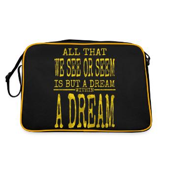cool humour blague livres café drôle citation une fois - Sac Retro - noir/or - Dos