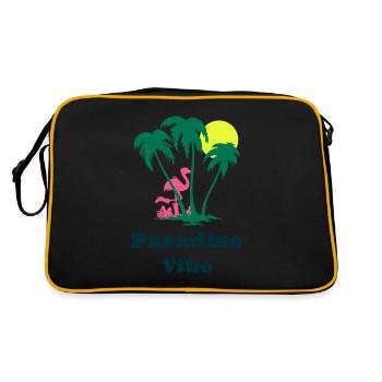 L’amour des tropiques - Sac Retro - noir/or - Dos