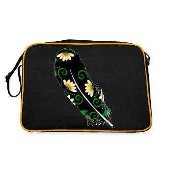 Feather - Retro Bag - black/gold - Back