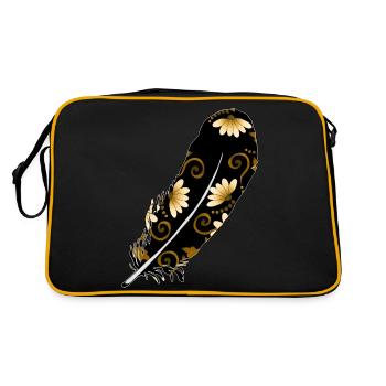 Feather - Retro Bag - black/gold - Back