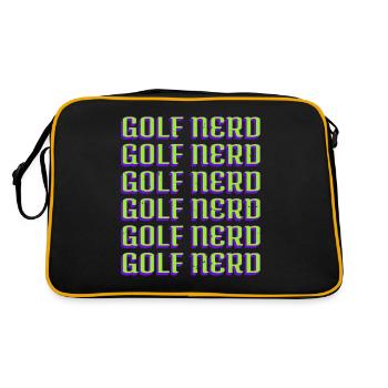 Golfhair Golf Dictons drôles Clubs de golf Golf Club - Sac Retro - noir/or - Dos