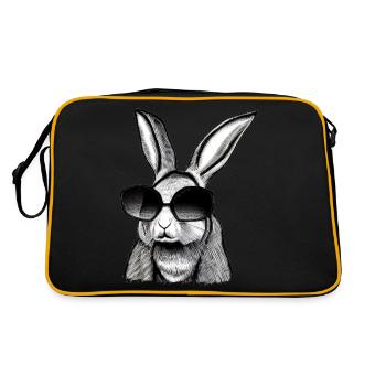 Rabbit Pet Pet Cool Sunglasses Design - Retro Bag - black/gold - Back