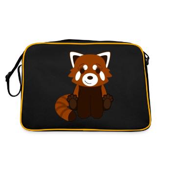 Panda roux - Sac Retro - noir/or - Dos