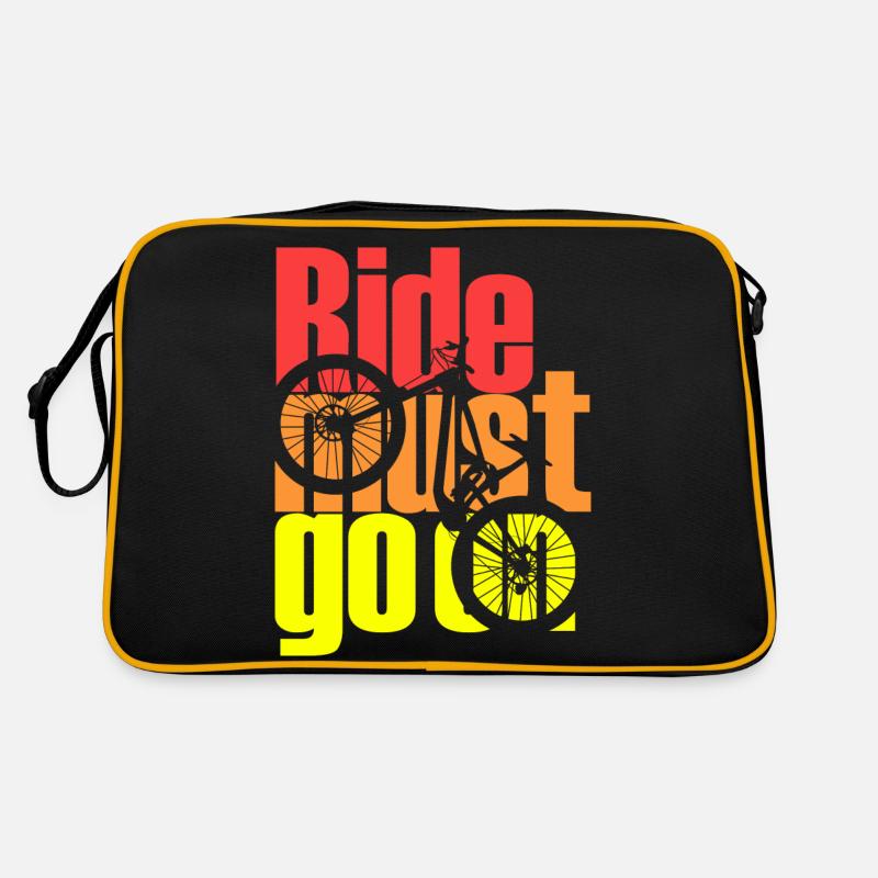 Ride Must Go On Retro Tasche