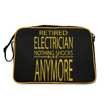 birthday present profession gift - Retro Tasche - Schwarz/Gold - Hinten