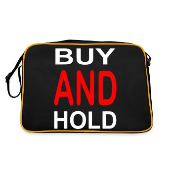 Bitcoin Trading Crypto Aktien - Retro Tasche - Schwarz/Gold - Hinten
