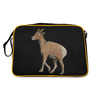 chèvre de montagne - Sac Retro - noir/or - Dos