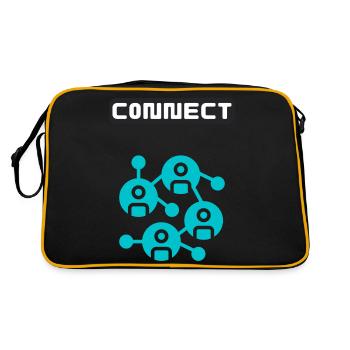 Internet Connect ensemble - Sac Retro - noir/or - Dos