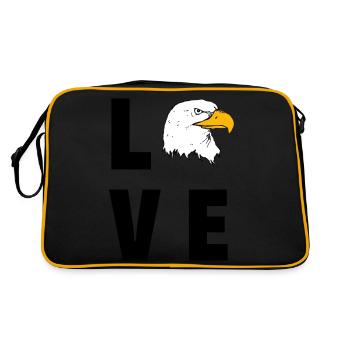 Aigle d’amour - Sac Retro - noir/or - Dos