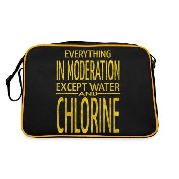 gift idea funny birthday present idea - Retro Tasche - Schwarz/Gold - Hinten