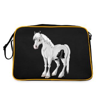 Trinker - Retro Tasche - Schwarz/Gold - Hinten