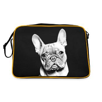 Chiens bouledogue chien propriétaire de chien propriétaire de chien propriétaire de chien - Sac Retro - noir/or - Dos