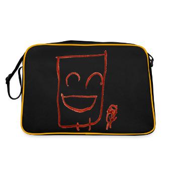 Happy fellas (transparent) - Retro Bag - black/gold - Back