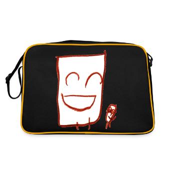Happy fellas (white) - Retro Bag - black/gold - Back