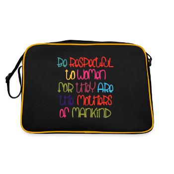 Be Respectful - Retro Bag - black/gold - Back