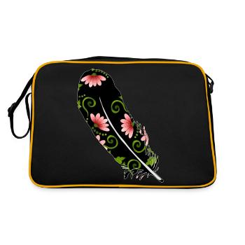 Feather - Retro Bag - black/gold - Back