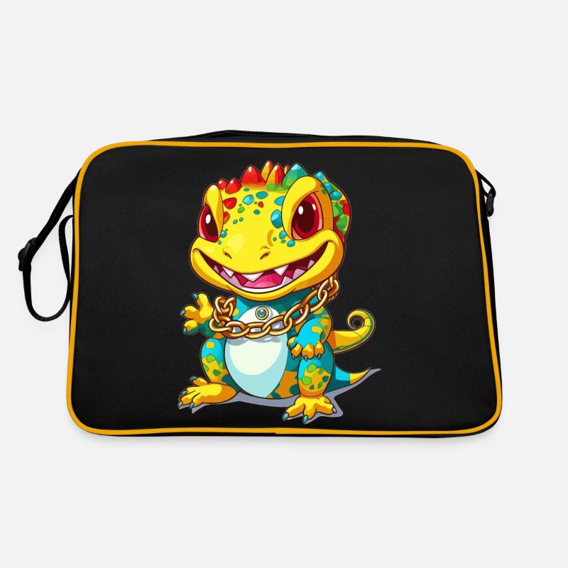 Gold Lizard Retro Bag