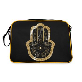 Hamsa Main d’or Fatima - Sac Retro - noir/or - Dos
