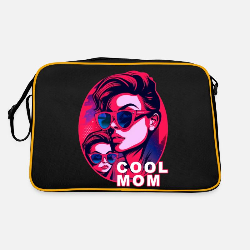 Cool Mom - Retro Tasche - Schwarz/Gold