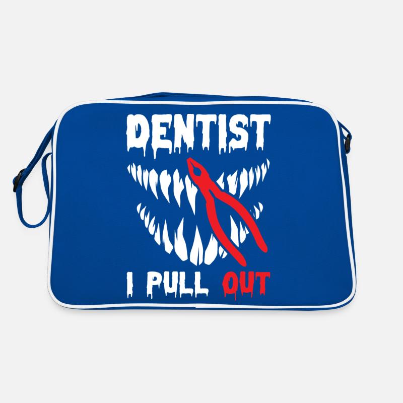 I Pull Out Funny Dentist Retro Tasche