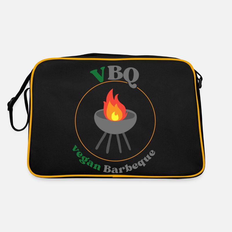 VBQ barbecue végétalien, végétarien, barbecue Sac Retro