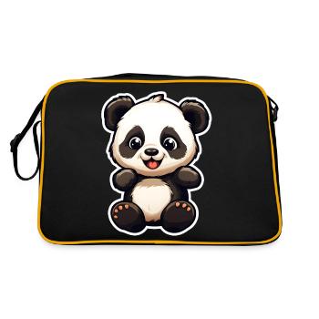 be a Panda - Retro Bag - black/gold - Back
