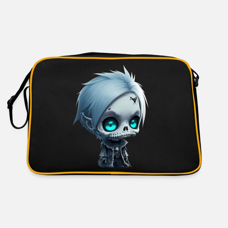 Vampire Skeleton - Retro Tasche - Schwarz/Gold