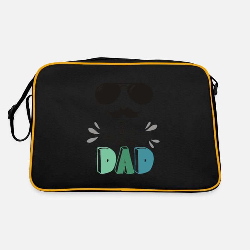 Der coolste Papa - Retro Tasche - Schwarz/Gold