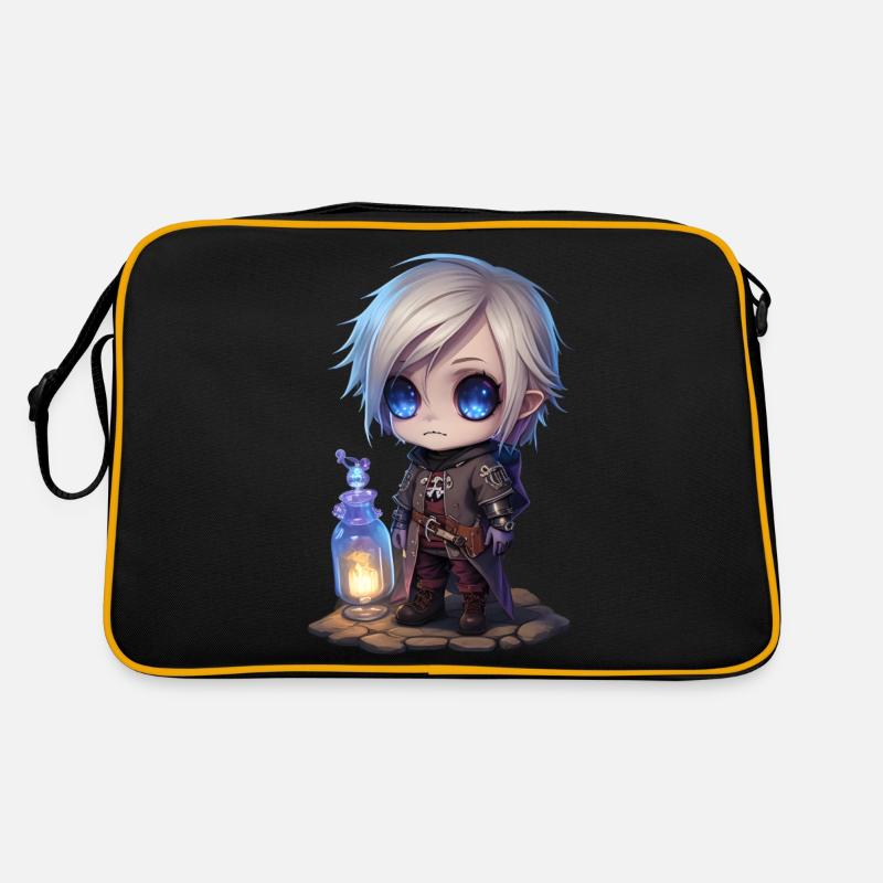 Human Alchemist - Retro Tasche - Schwarz/Gold