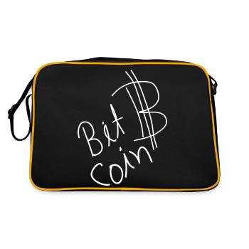 Crypto Bitcoin Trading - Sac Retro - noir/or - Dos