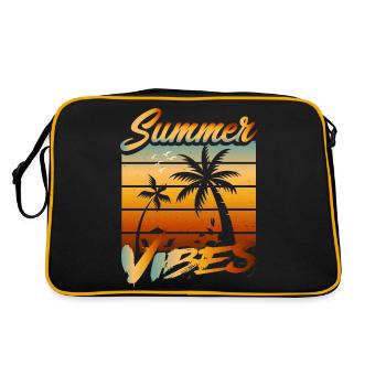 Plage de Vibes d’été - Sac Retro - noir/or - Dos