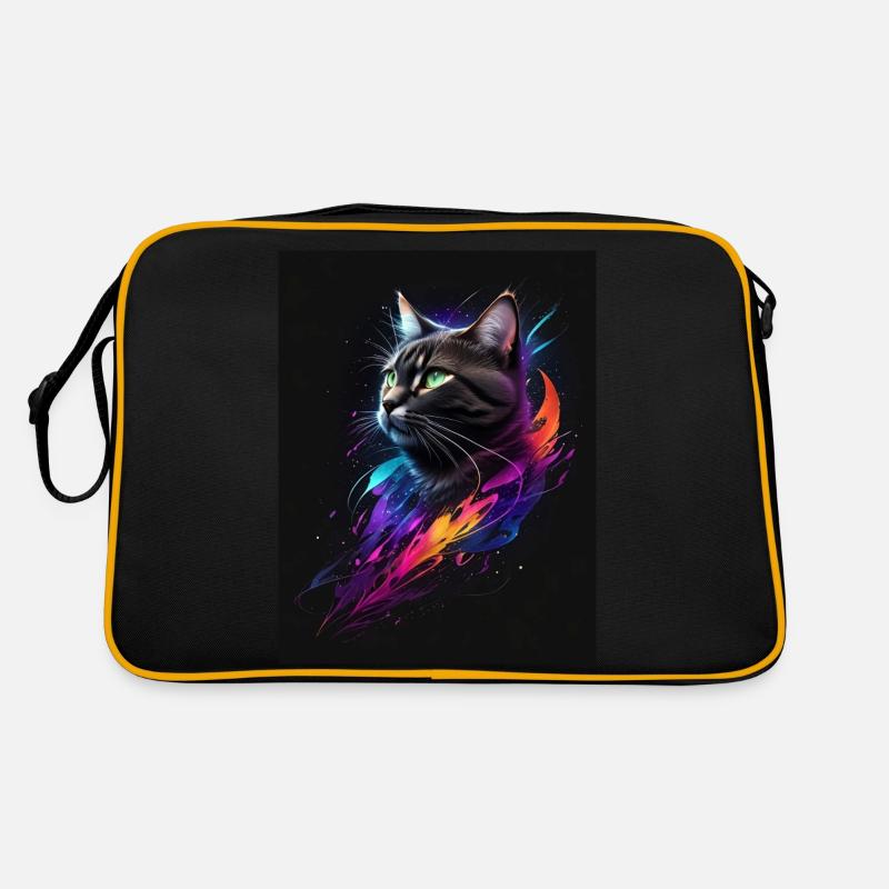 Cat Galaxy Retro Tasche