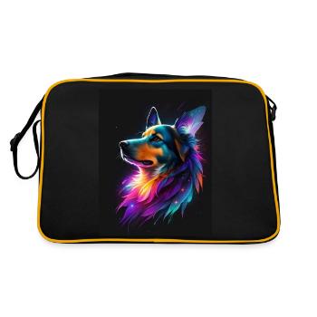 Chien Galaxy No.2 - Sac Retro - noir/or - Dos