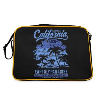 Sommer - Retro Tasche - Schwarz/Gold - Hinten