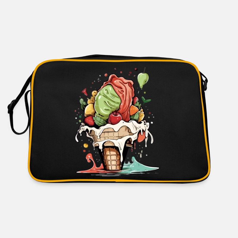 Fruit ice cream cone Retro Bag