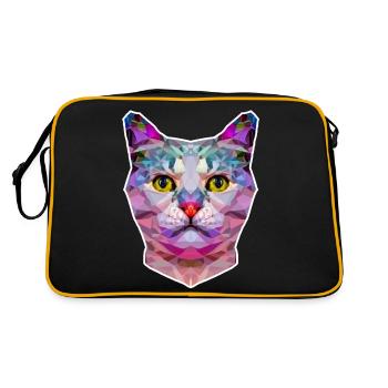 ORIGAMI CAT - Retro Bag - black/gold - Back