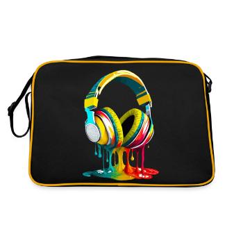 Headphones - Retro Bag - black/gold - Back
