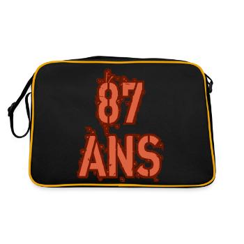 87 ANS - Sac Retro - noir/or - Dos