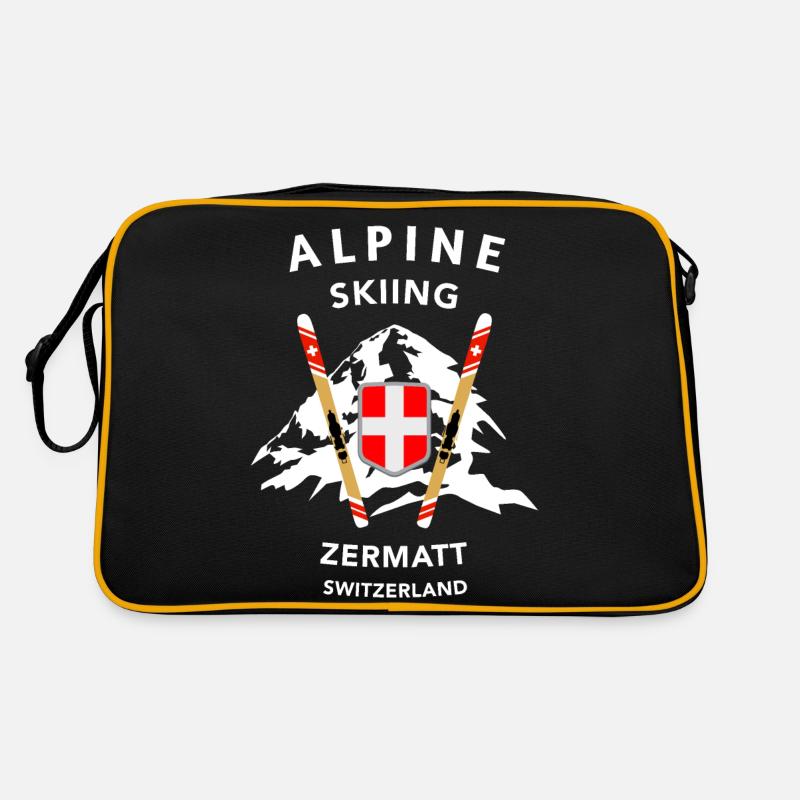 Alpine Skiing | Ski | Zermatt | Switzerland Retro Bag